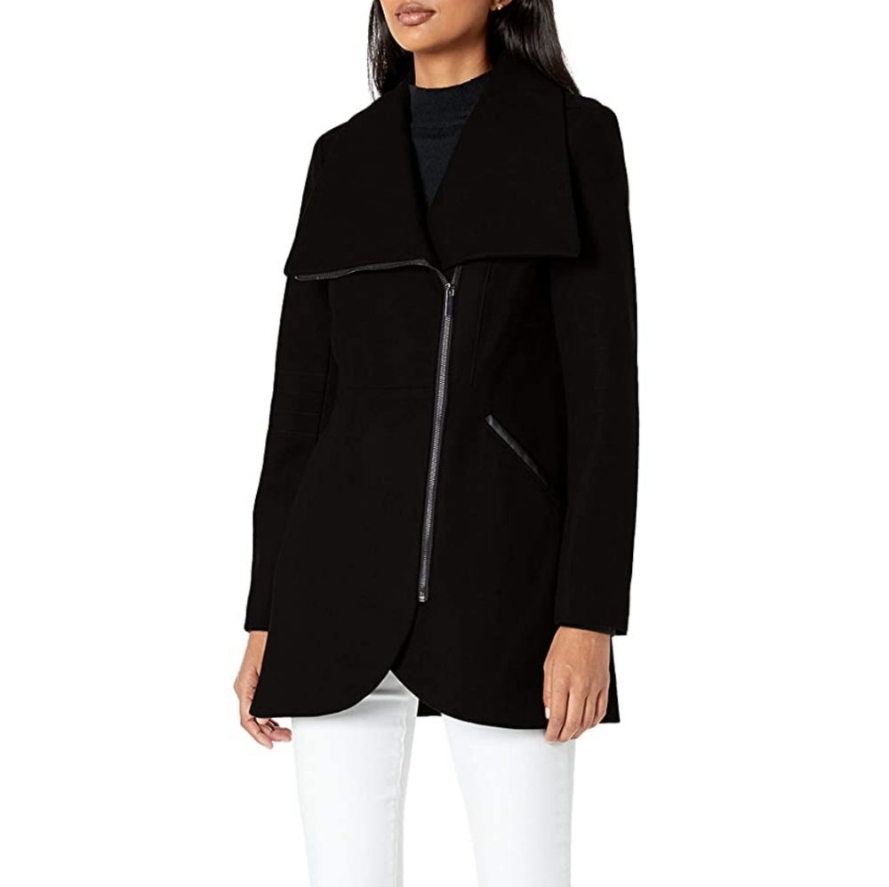French Connection Wool blend Tulip zip-up Coat